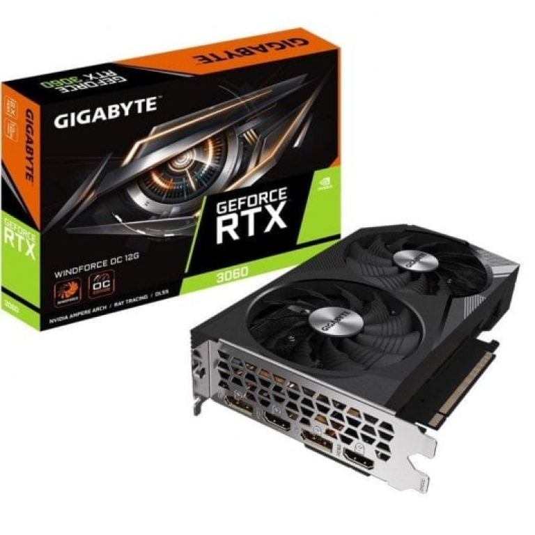 Placa Gráfica Gigabyte GeForce RTX 3060 WINDFORCE OC 12GB GDDR6 Rev 2