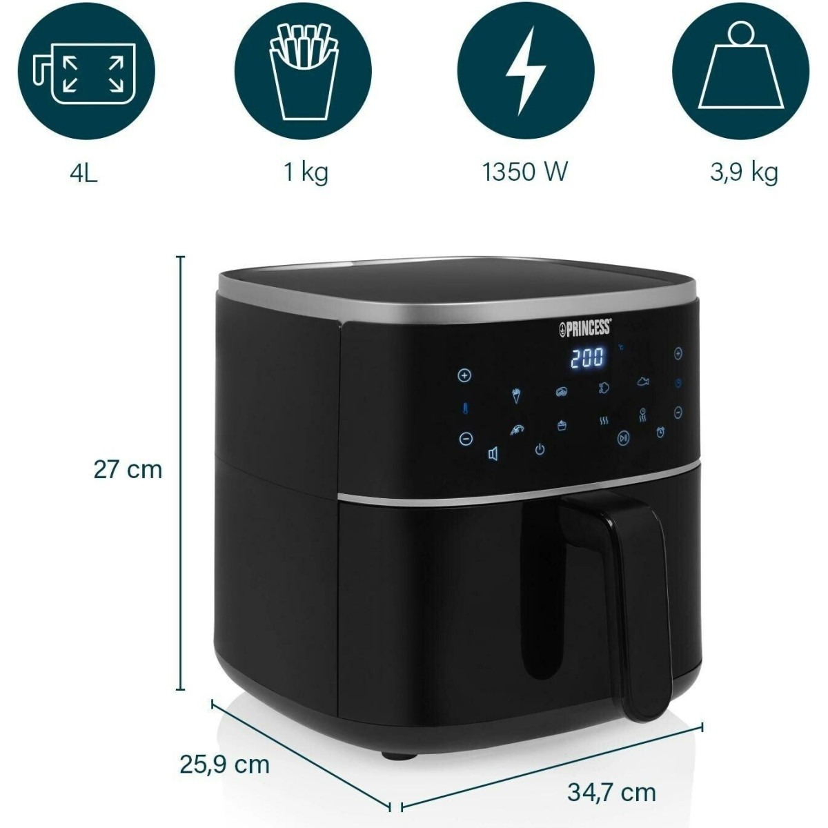 Princess Digitaler Airfryer 182238