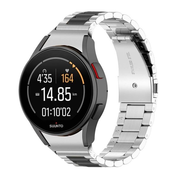 Pulseira Metal Elos Samsung Galaxy Watch 4/5/6 Prateado+Preto