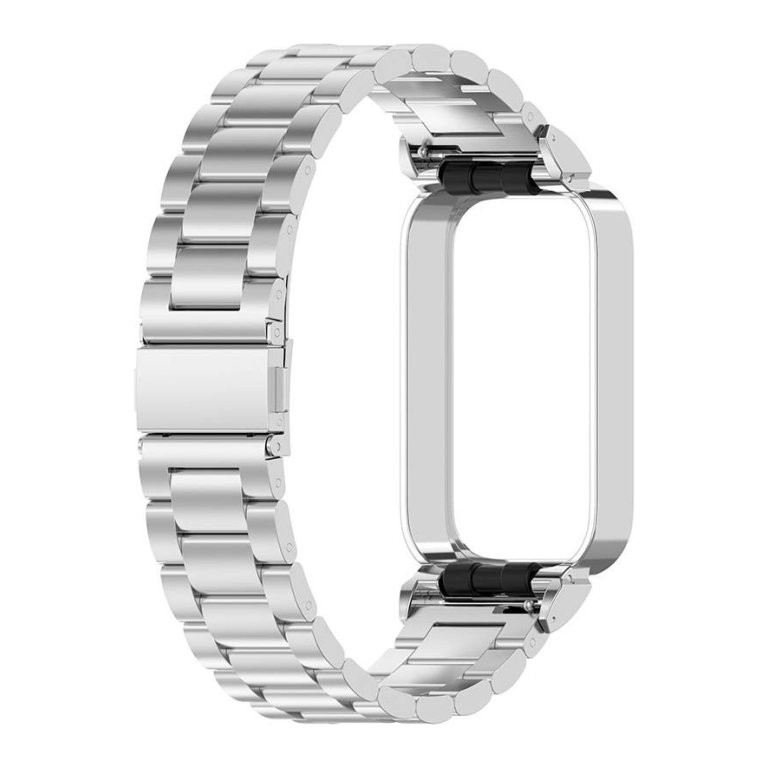 Pulseira Metal Elos Xiaomi Mi Smart Band 9 Active / Redmi Smart Band 3 Prateado