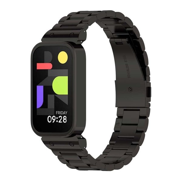 Pulseira Metal Elos Xiaomi Mi Smart Band 9 Active / Redmi Smart Band 3 Preto