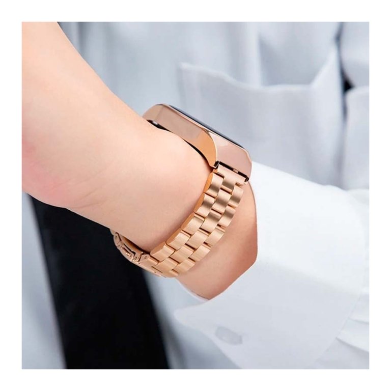 Pulseira Metal Elos Xiaomi Mi Smart Band 9 / Mi Smart Band 8 Dourado