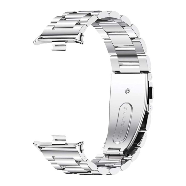 Pulseira Metal Elos Xiaomi Mi Smart Band 9 Pro / Band 8 Pro / Redmi Watch 4 / Redmi Watch 5 Prateado