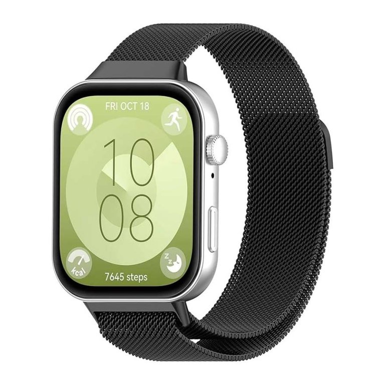 Pulseira Milanesa Magnética Huawei Watch Fit 3 Preto