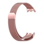 Pulseira Milanesa Magnética Xiaomi Mi Smart Band 9 / Mi Smart Band 8 Dourado Rosa
