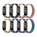 Pulseira Milanesa Magnética Xiaomi Mi Smart Band 9 / Mi Smart Band 8 Dourado Rosa
