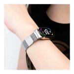 Pulseira Milanesa Magnética Xiaomi Mi Smart Band 9 / Mi Smart Band 8 Dourado Rosa