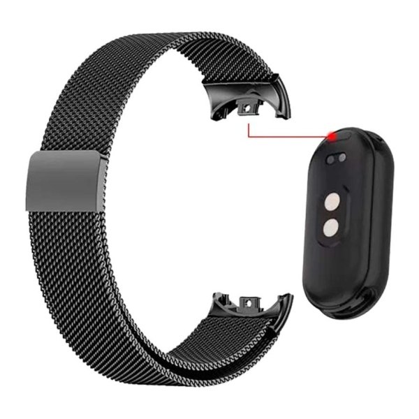 Pulseira Milanesa Magnética Xiaomi Mi Smart Band 9 / Mi Smart Band 8 Dourado