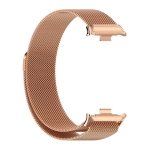 Pulseira Milanesa Magnética Xiaomi Mi Smart Band 9 Pro / Band 8 Pro / Redmi Watch 4 / Redmi Watch 5 Dourado Rosa
