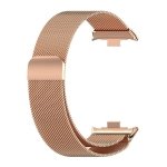 Pulseira Milanesa Magnética Xiaomi Mi Smart Band 9 Pro / Band 8 Pro / Redmi Watch 4 / Redmi Watch 5 Dourado Rosa