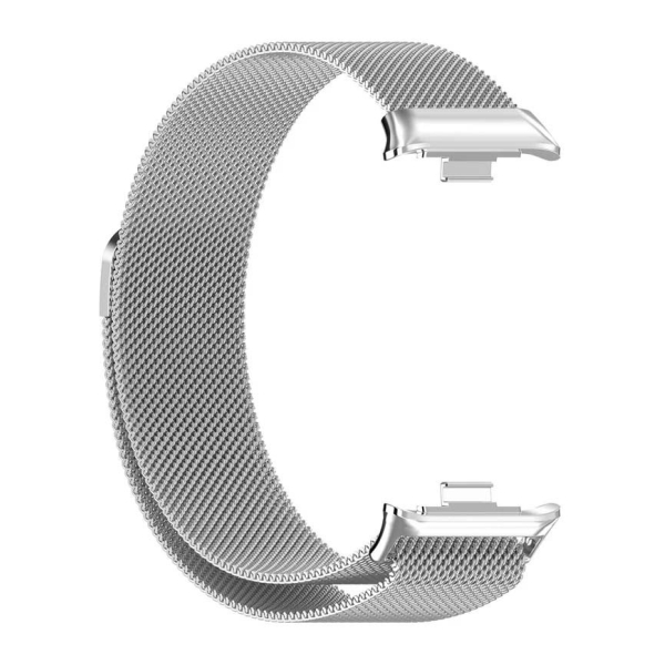 Pulseira Milanesa Magnética Xiaomi Mi Smart Band 9 Pro / Band 8 Pro / Redmi Watch 4 / Redmi Watch 5 Prateado