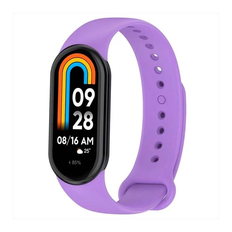 Pulseira Xiaomi Mi Smart Band 10 / Mi Smart Band 9 / Mi Smart Band 8 Silicone Roxo
