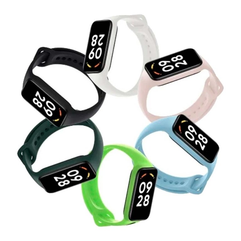 Pulseira Xiaomi Mi Smart Band 8 Active / Redmi Smart Band 2 Silicone Azul Claro