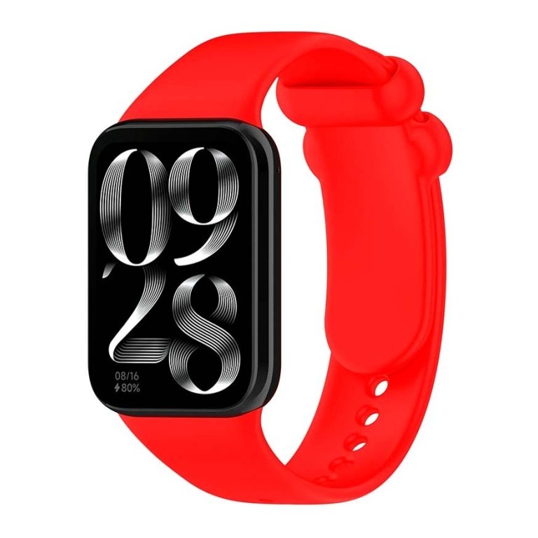Pulseira Xiaomi Mi Smart Band 9 Pro / Band 8 Pro / Redmi Watch 4 / Redmi Watch 5 Silicone Vermelho