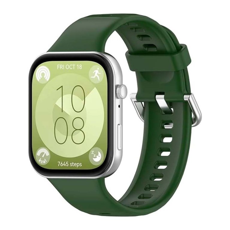 Pulseira de silicone Huawei Watch Fit 3 Verde Escuro