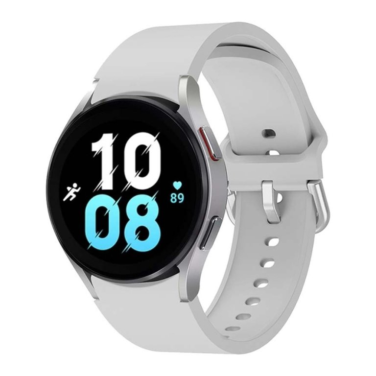 Pulseira de silicone Samsung Galaxy Watch 4/5/6 Cinzento Claro