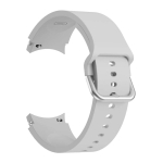 Pulseira de silicone Samsung Galaxy Watch 4/5/6 Cinzento Claro