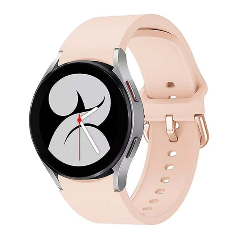 Pulseira de silicone Samsung Galaxy Watch 4/5/6 Rosa Claro