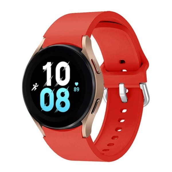 Pulseira de silicone Samsung Galaxy Watch 4/5/6 Vermelho