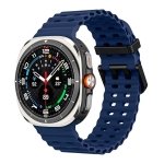 Pulseira de silicone Samsung Galaxy Watch Ultra Azul Escuro