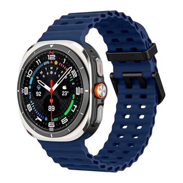 Pulseira de silicone Samsung Galaxy Watch Ultra Azul Escuro
