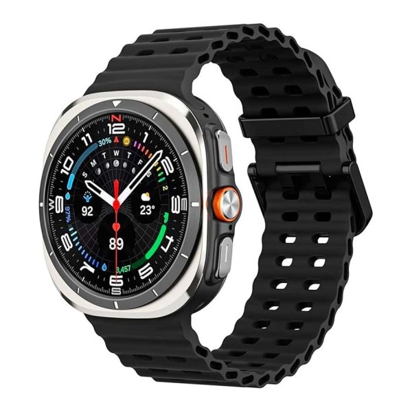 Pulseira de silicone Samsung Galaxy Watch Ultra Preto