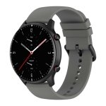 Pulseira de silicone Universal 22mm Cinzento para Smartwatch Xiaomi/Amazfit/Samsung/Huawei/Realme/Ticwatch