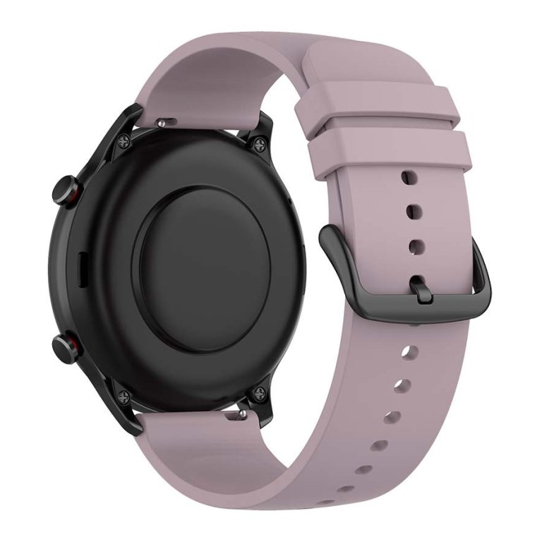 Pulseira de silicone Universal 22mm Roxo para Smartwatch Xiaomi/Amazfit/Samsung/Huawei/Realme/Ticwatch