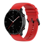 Pulseira de silicone Universal 22mm Vermelho para Smartwatch Xiaomi/Amazfit/Samsung/Huawei/Realme/Ticwatch