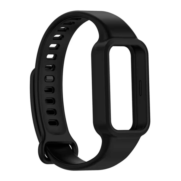 Pulseira de silicone Xiaomi Mi Smart Band 9 Active / Redmi Smart Band 3 Preto