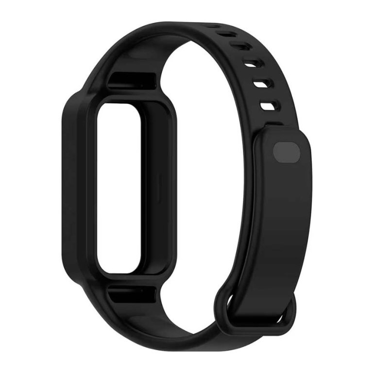 Pulseira de silicone Xiaomi Mi Smart Band 9 Active / Redmi Smart Band 3 Preto
