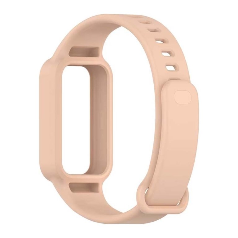 Pulseira de silicone Xiaomi Mi Smart Band 9 Active / Redmi Smart Band 3 Rosa Claro