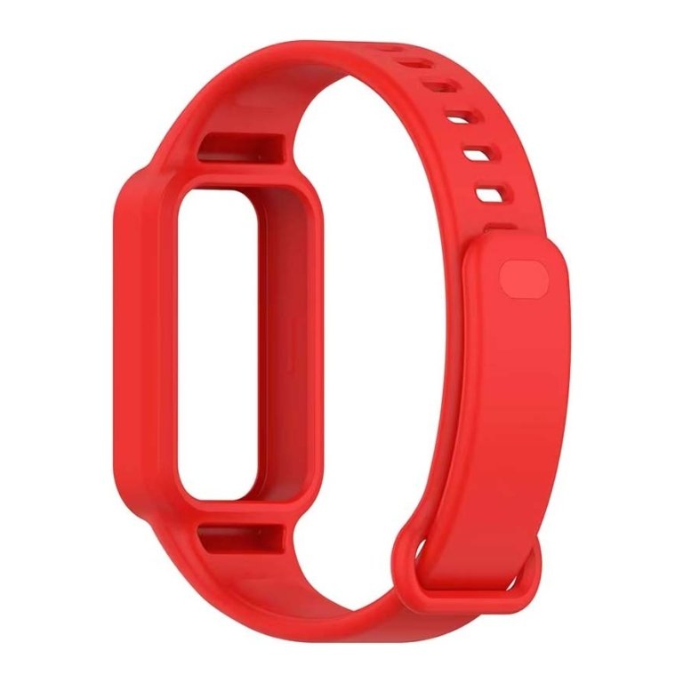 Pulseira de silicone Xiaomi Mi Smart Band 9 Active / Redmi Smart Band 3 Vermelho