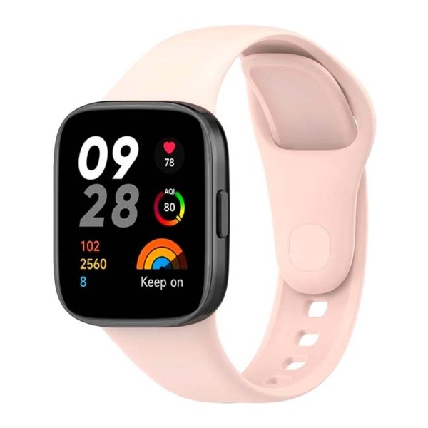 Pulseira de silicone Xiaomi Redmi Watch 3 Rosa