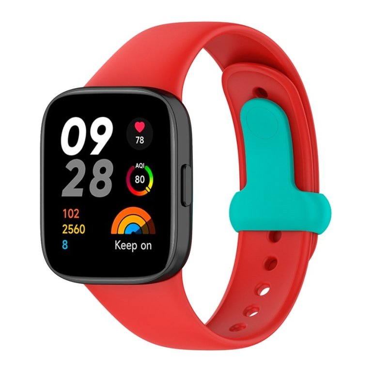 Pulseira de silicone Xiaomi Redmi Watch 3 Sports Vermelho