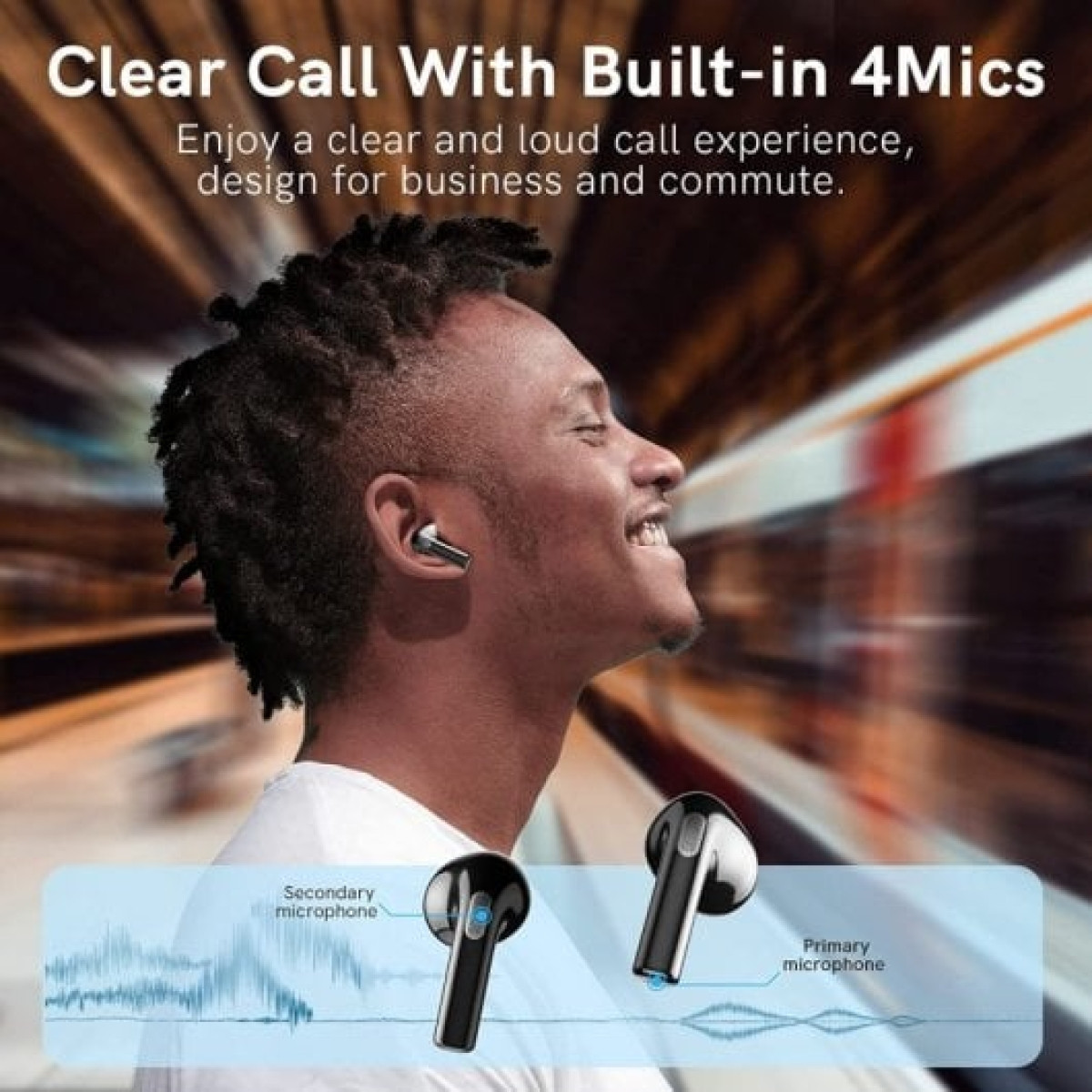 QCY AilyPods T20 Auriculares Bluetooth Pretos