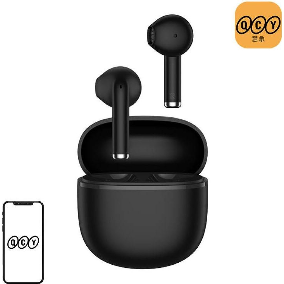 QCY Earphones TWS AilyBuds Lite (black)
