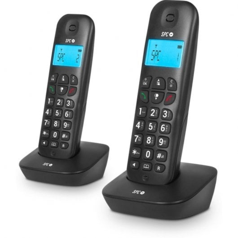 SPC Air Pro Duo Telefones Sem Fios Pretos
