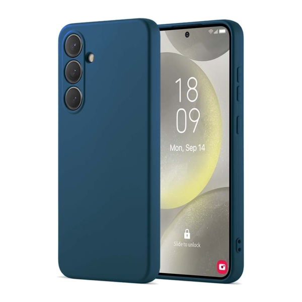 Samsung Galaxy S24 FE 5G Square Liquid Premium Case Blue