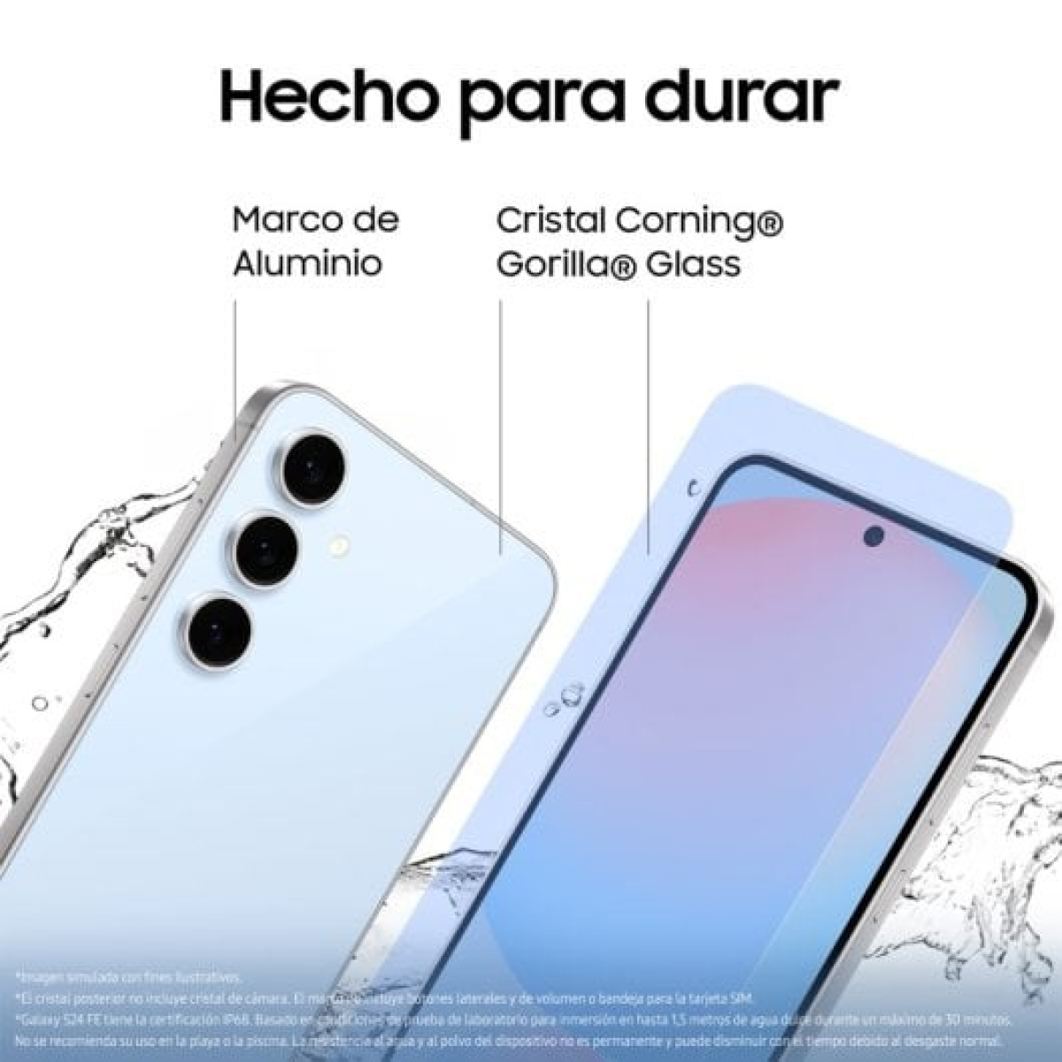 Samsung Galaxy S24 FE Smartphone con IA Almacenamiento 256GB Batería 4700mAh Verde Claro