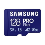 Samsung PRO Plus MicroSDXC 128GB UHS-I U3 A2 V30 Classe 10 com Adaptador SD
