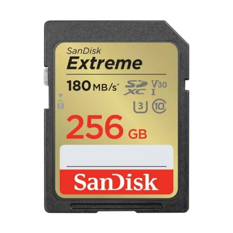 SanDisk Extreme SDXC 256GB UHS-I V30 Classe 10