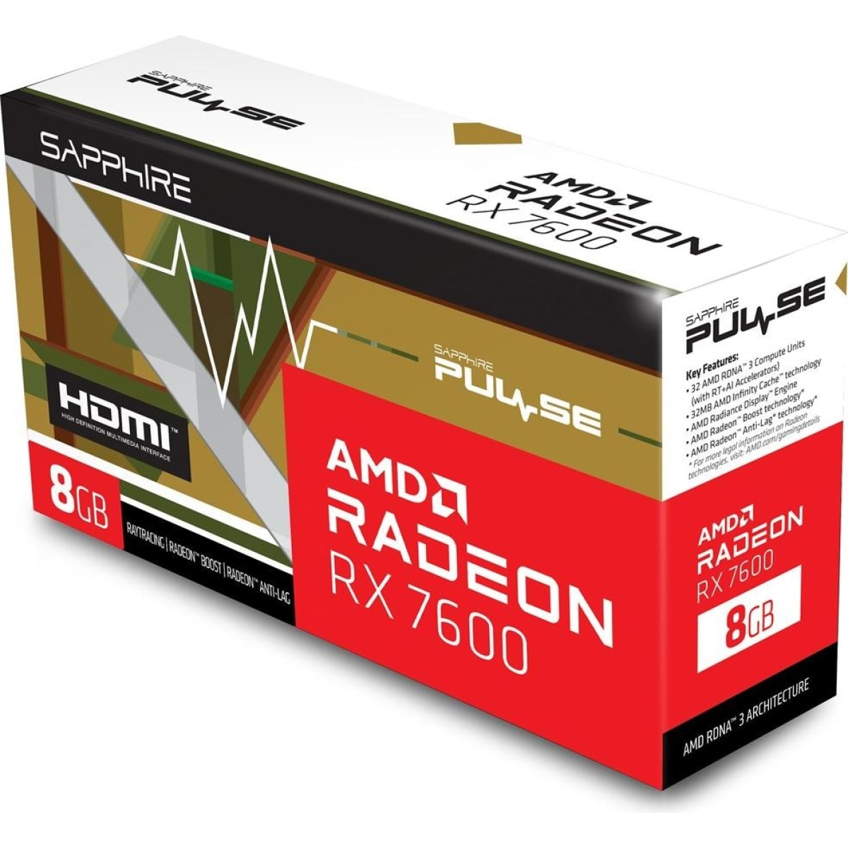 Sapphire PULSE AMD RADEON RX 7600
