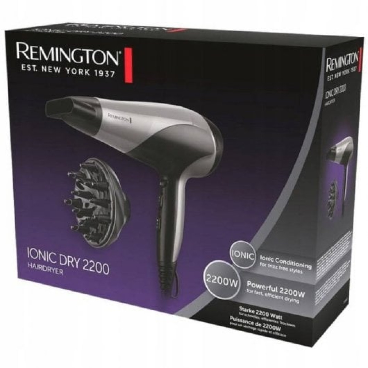 Secador de cabelo iônico Remington Ionic Dry D3190S 2200W