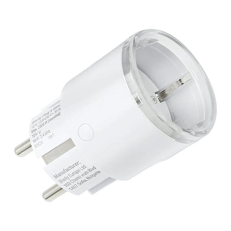 Shelly Plug S MTR Gen3 Branco - Ficha inteligente