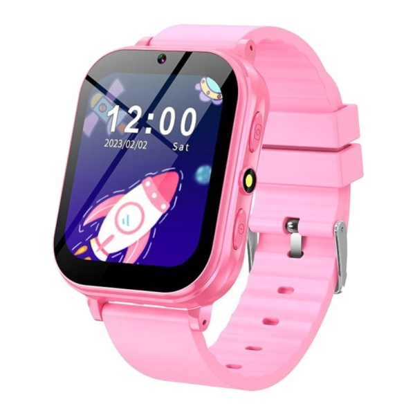 Smartwatch para crianças A18 Rosa - Relógio inteligente