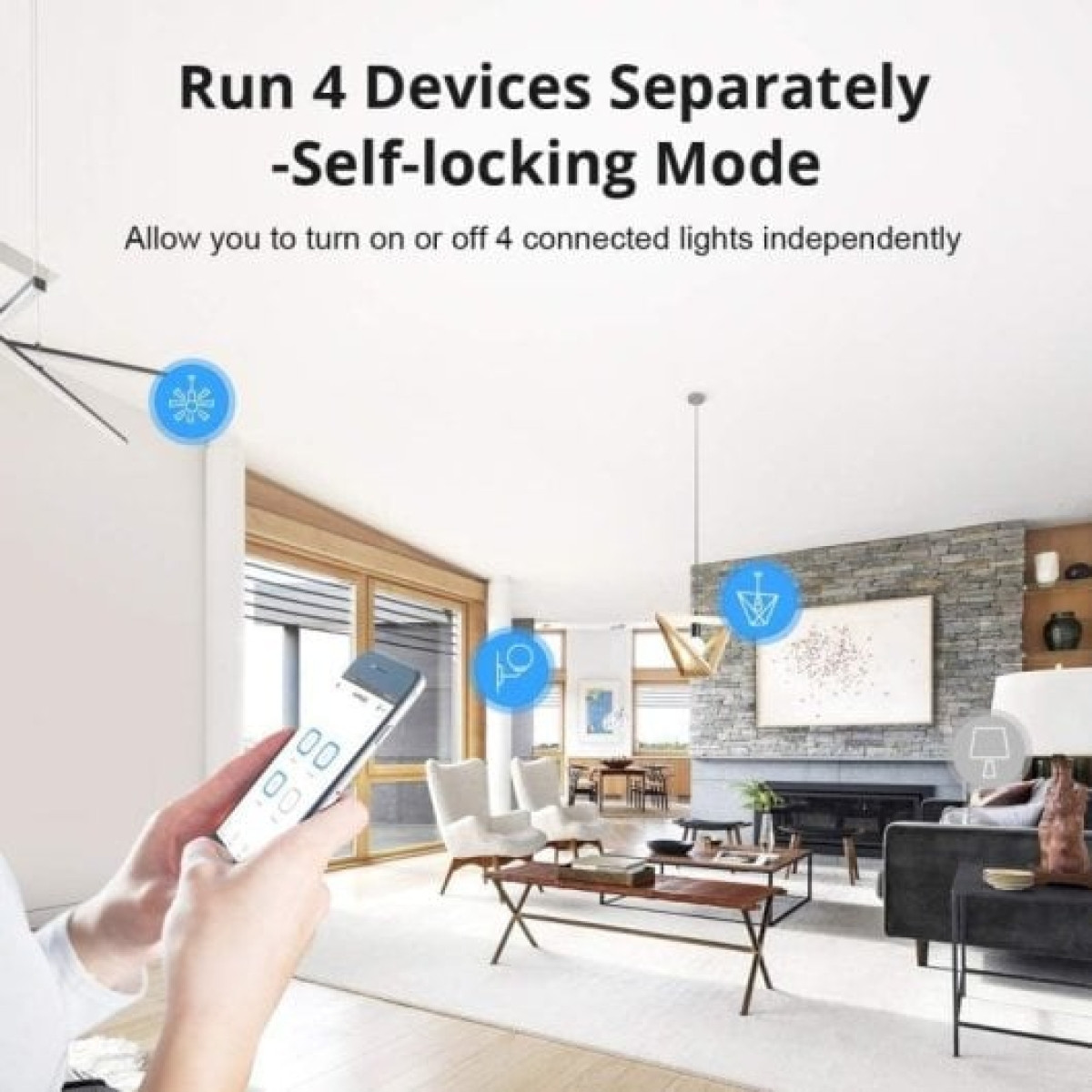 Sonoff 4CH Pro R3 Módulo de 4 Interruptores Inteligentes WiFi Branco