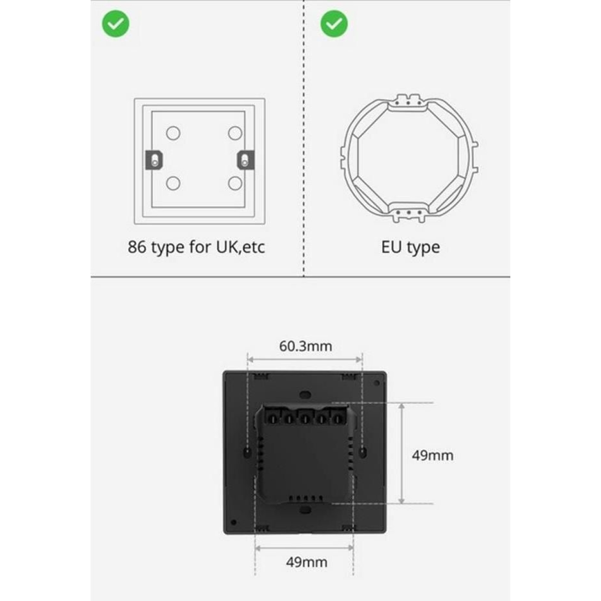 Sonoff NSPanel Smart WiFi Wall Switch with LED Control Panel, Thermostat and Switch Functions