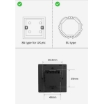 Sonoff NSPanel Smart WiFi Wall Switch with LED Control Panel, Thermostat and Switch Functions