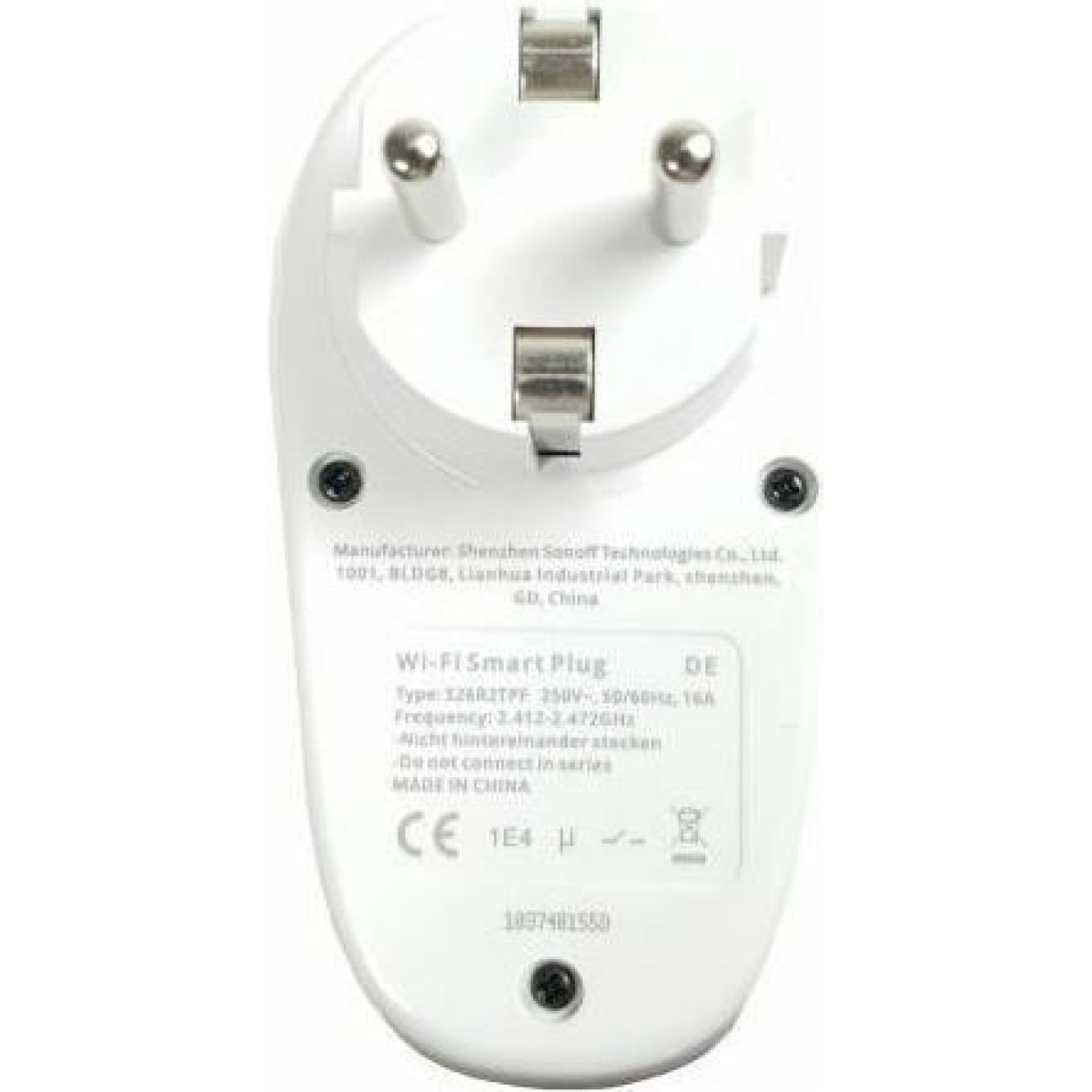 Sonoff Router S26 Smart rosette controlled by WiFi - 230VAC 4000W 16A